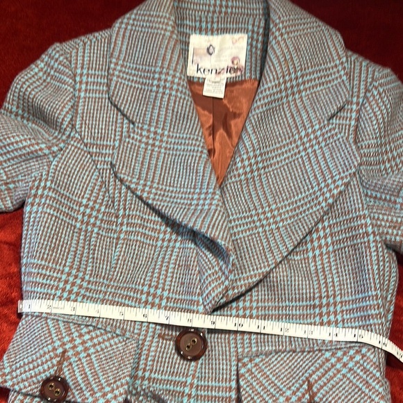 Kenzie Gray Blazer Classic Tailored Suit Jacket - Picture 12 of 16